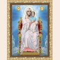Схема для вышивания бисером АРТ СОЛО "ПБ Пресвятая Богородица на престоле"